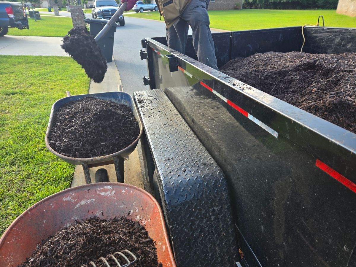 Mulch Installation for Zepeda's Mowing in Fort Valley, GA