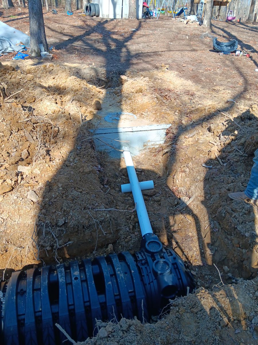 Septic tank install for Forrest Plumbing and Septic Service LLC in Summerville, GA