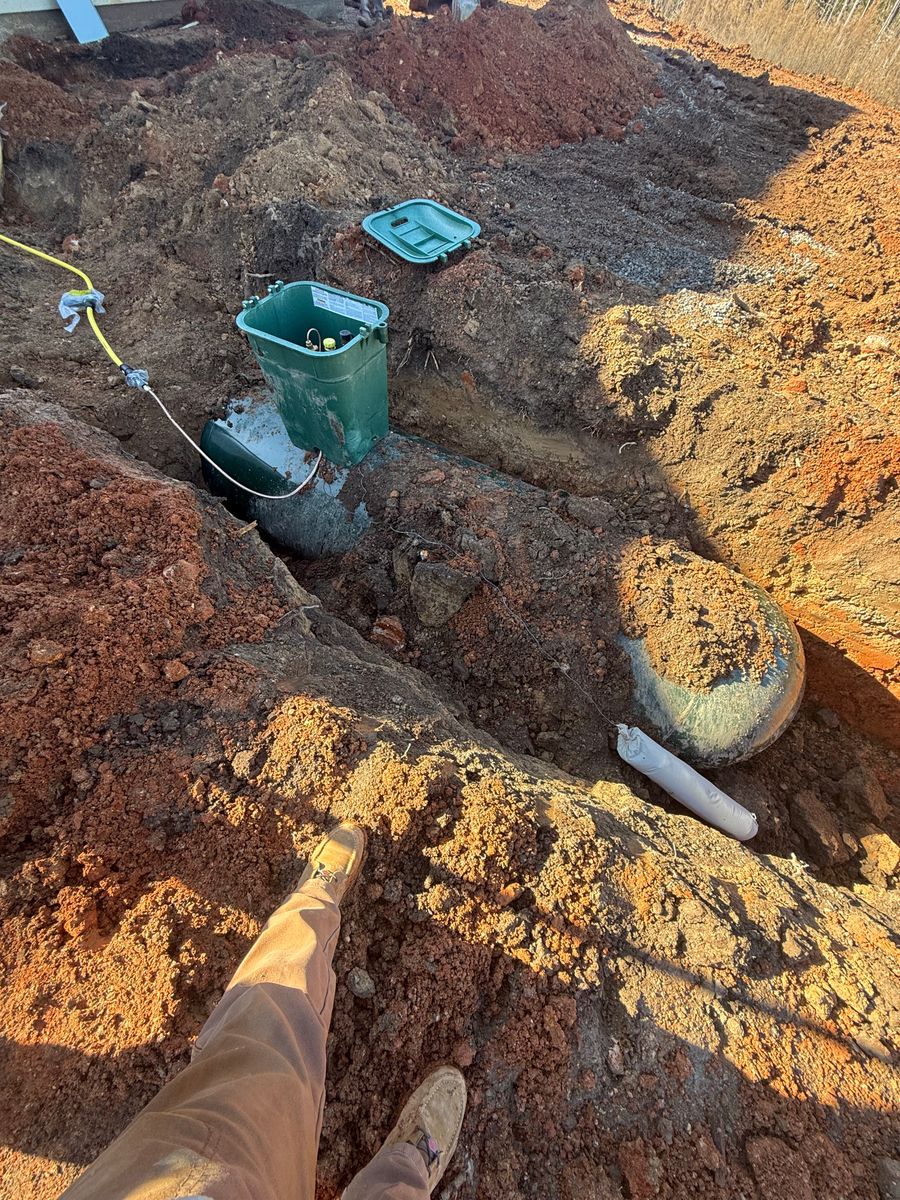 Septic System Installation for Triple H Construction in Cave Spring, GA