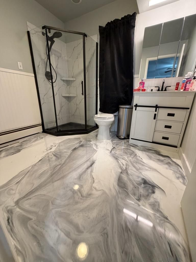 Metallic Epoxy Designs for Abstract Coatings & Designs in Salisbury, MD