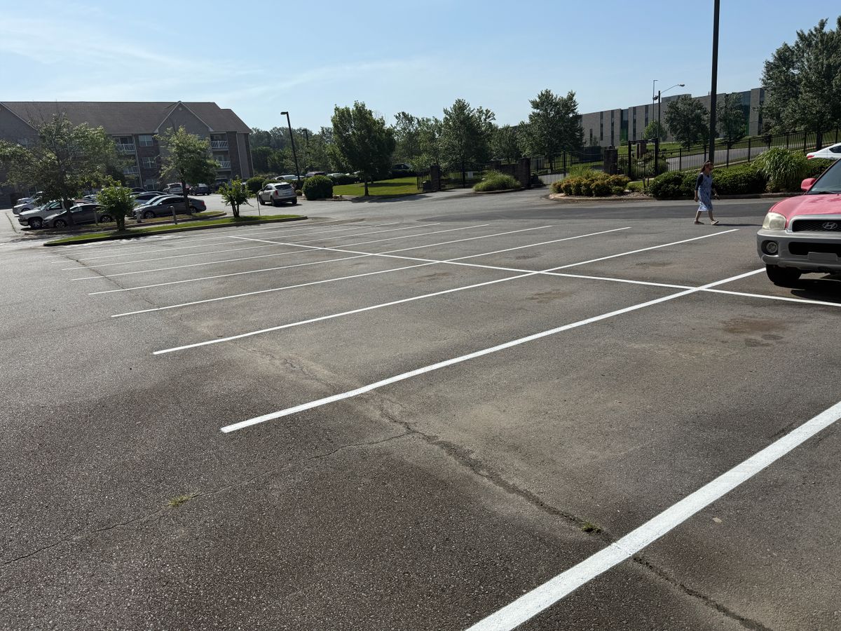 Parking Lot Striping for Straight Line Striping in Little Rock, AR