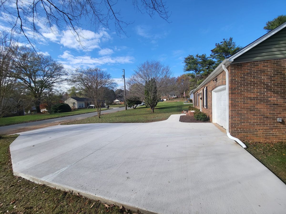 Concrete Slab Construction for Miilan Construction in Boonville, NC