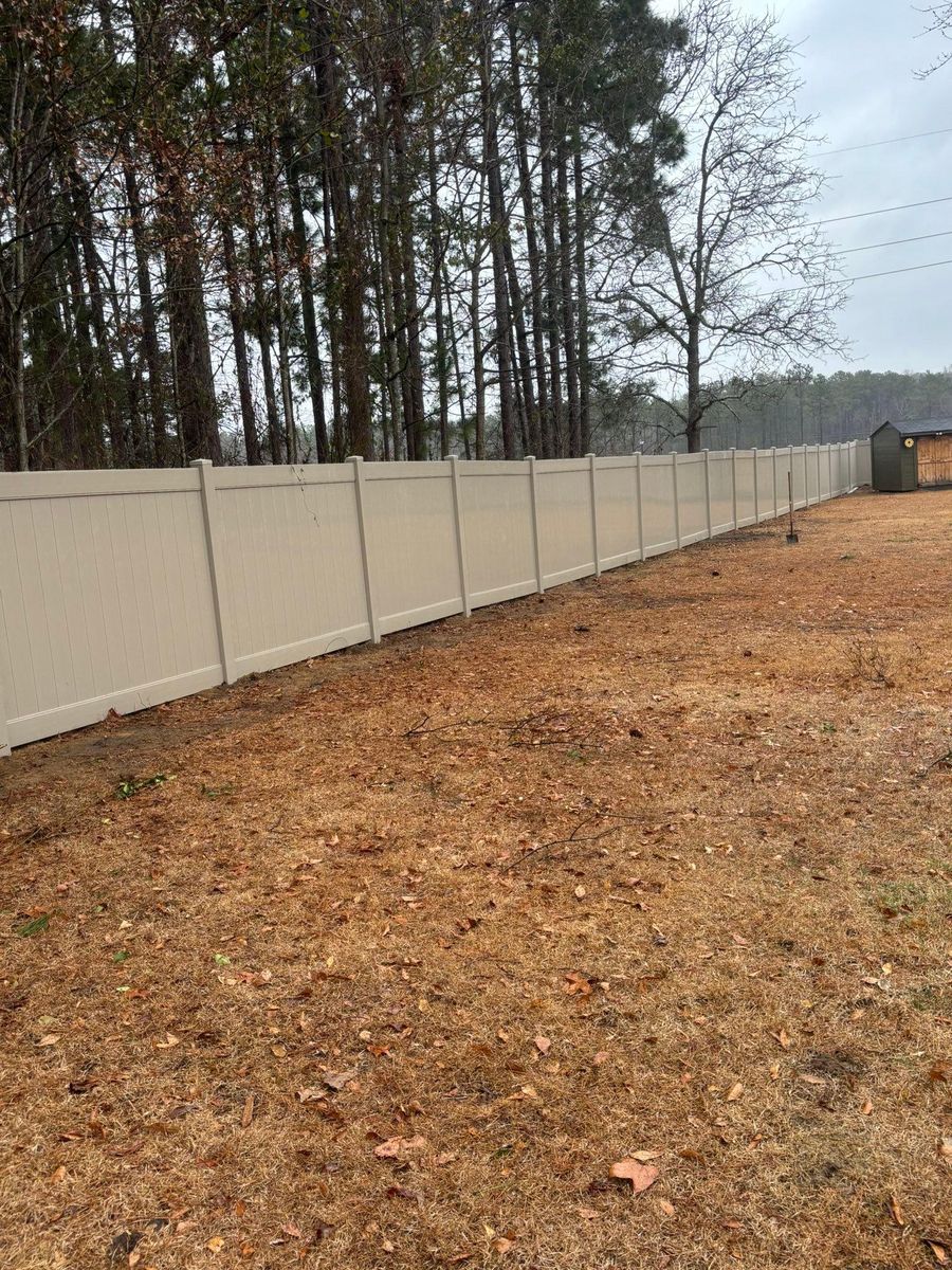 Fence Installation for JB Nealy Fence in Elgin, SC