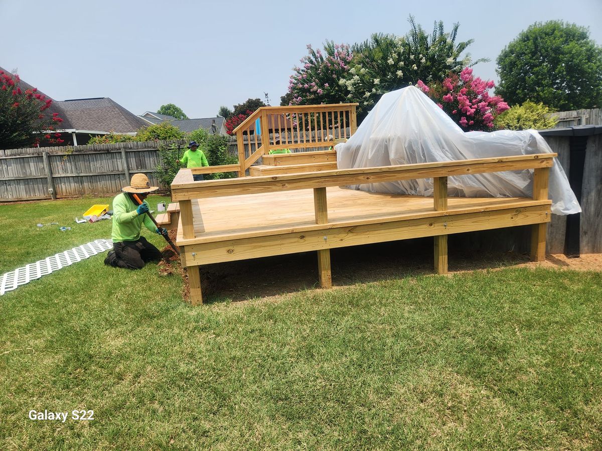Patio Design & Construction for Velsain Landscapes in Warner Robins, GA