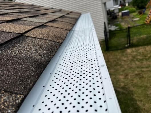 Gutter Guard Installation for Healthy Roots Landscaping in Apex, NC