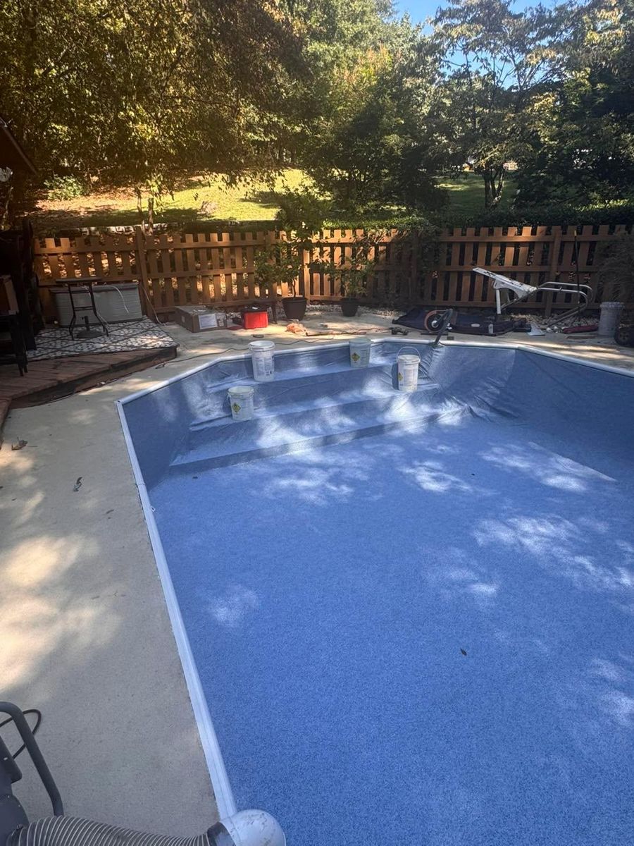 Remodel / Fill In deep End / Steps for Passmore Construction LLC in Dallas, NC