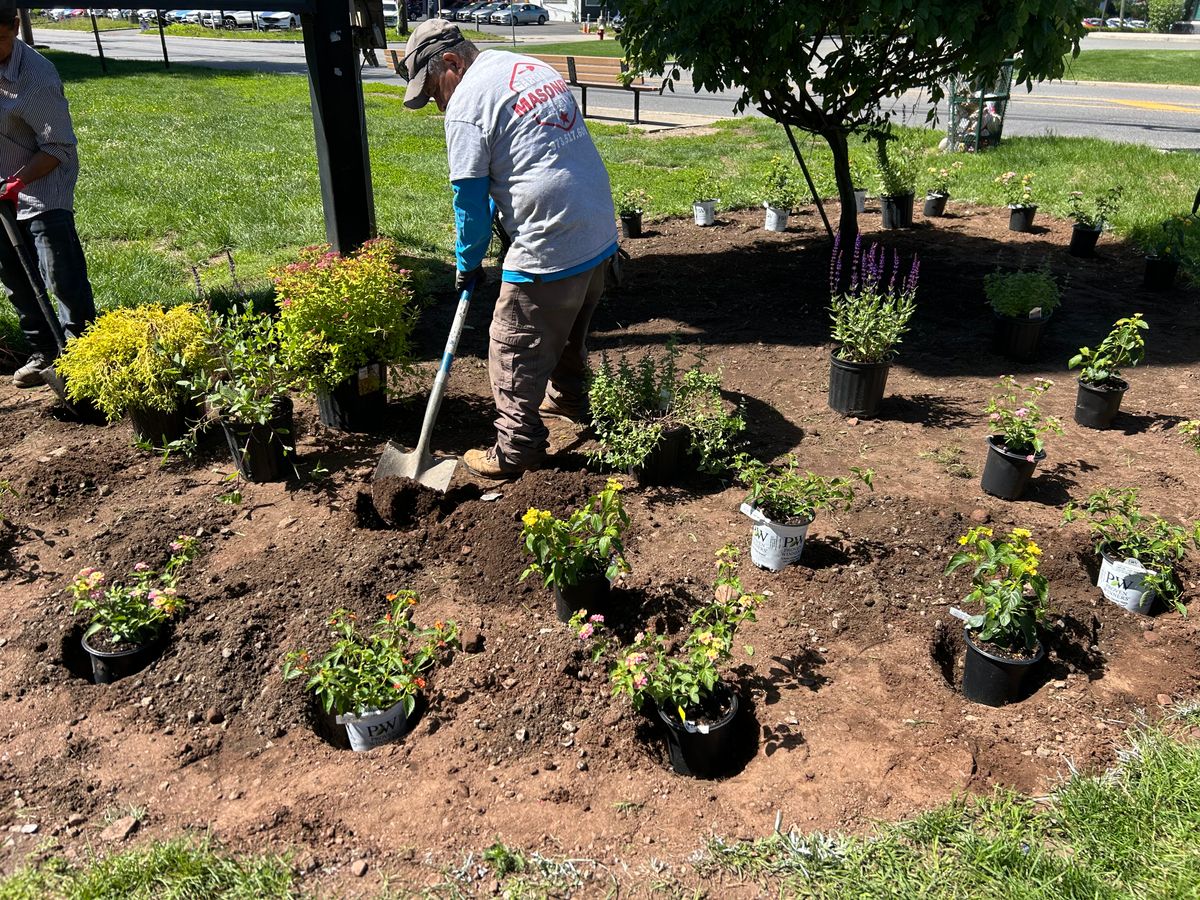 Landscape Design for Garciano Masonry in Springfield Township, NJ