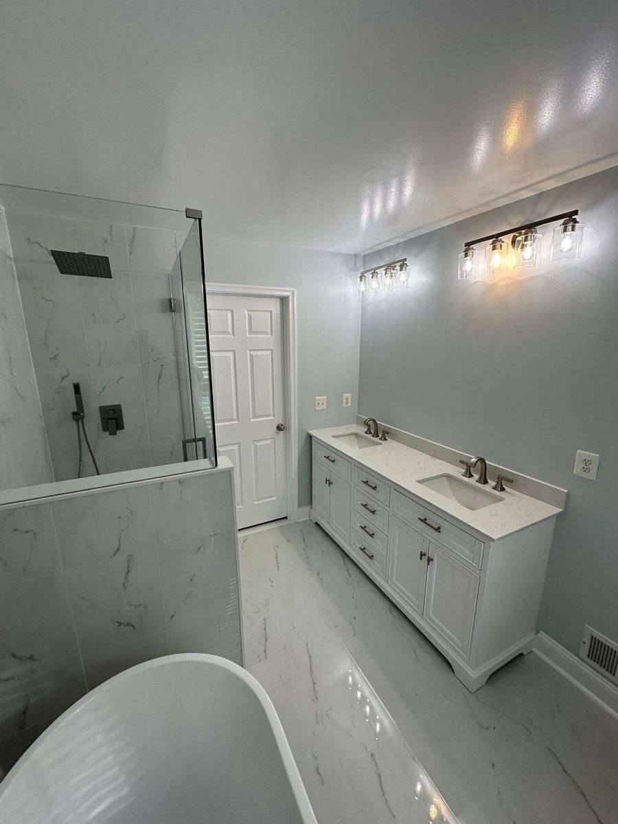 Bathroom Renovation for Aquia Construction, LLC  in Stafford County, VA