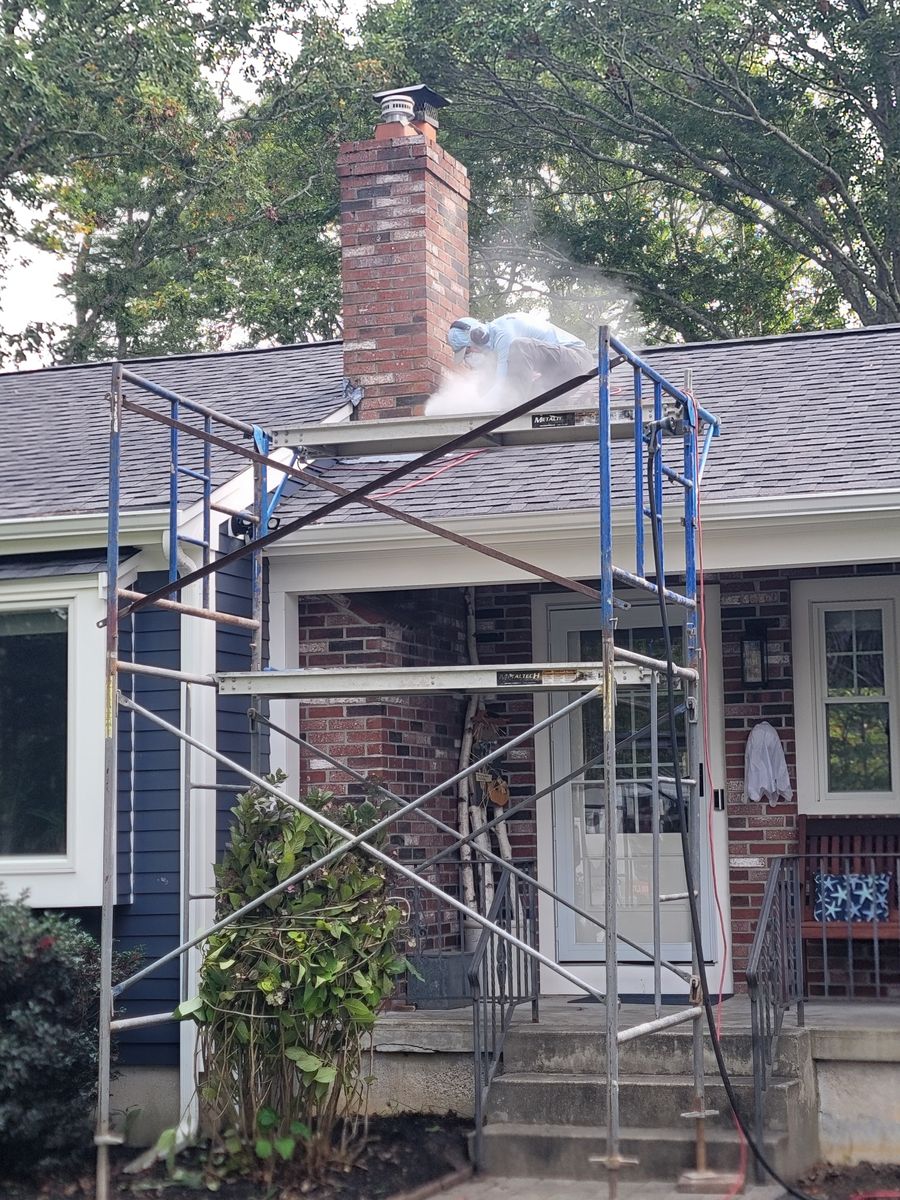 Chimner Rebuild for GPG Masonry in Sandwich, MA