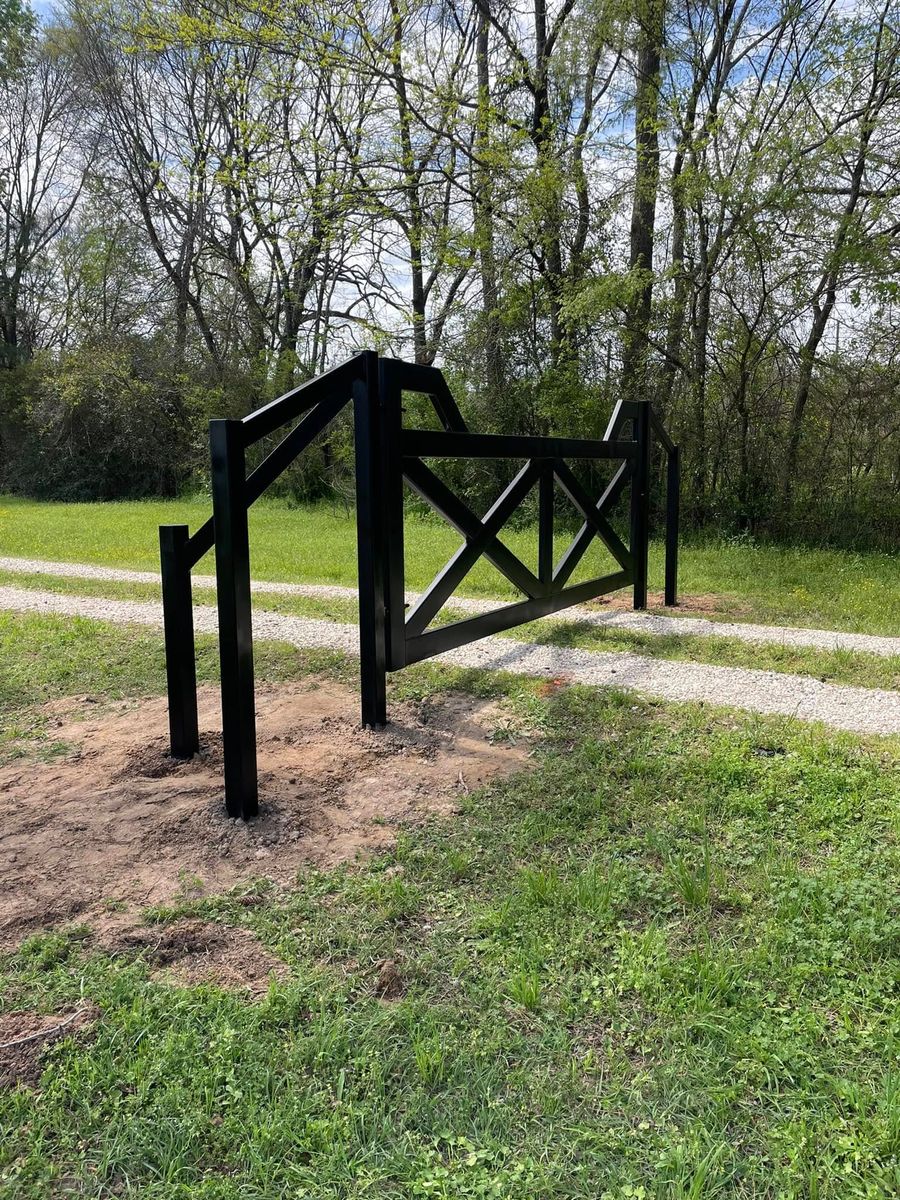 Gate Construction for Barber Metal Fabrication and Construction LLC in Huntsville, TX