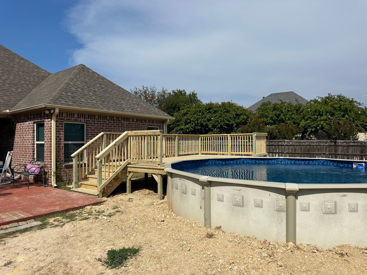 Deck Installation for Timberline Deck & Patio in Covington, TX