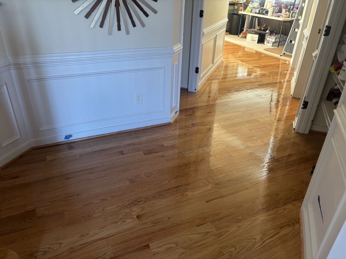 Refinishing hardwood flooring for Jason Tench Flooring LLC in Richmond, VA