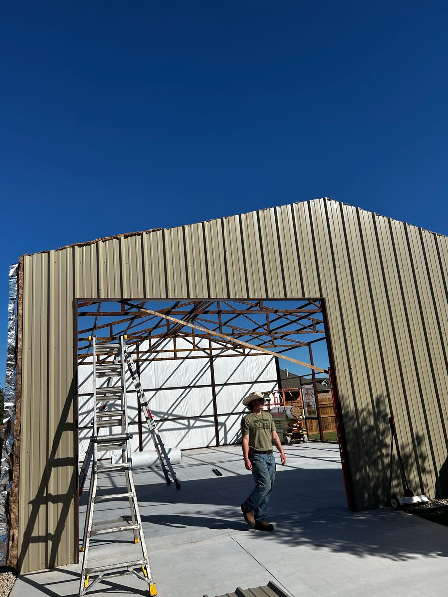 Oklahoma Residential Steel Buildings ( shops, Barndominiums, add-ons) for A-N-H Construction LLC in Oklahoma City, OK