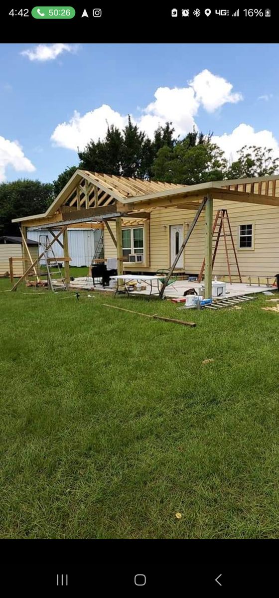 Porches for Hockley Frame and Siding LLC in Hockley, TX