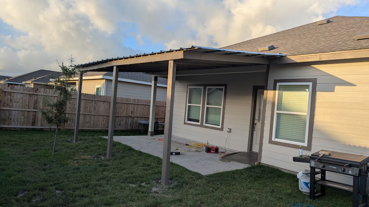 Covered Patios, & Carport Installation for Sparkling City Outdoor Designs in Corpus Christi, TX