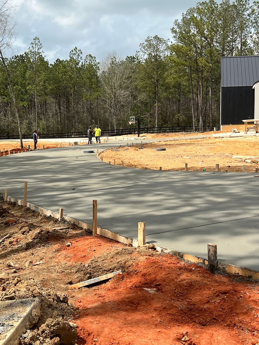 Concrete for Broadway & McMullen Construction in Hattiesburg, MS