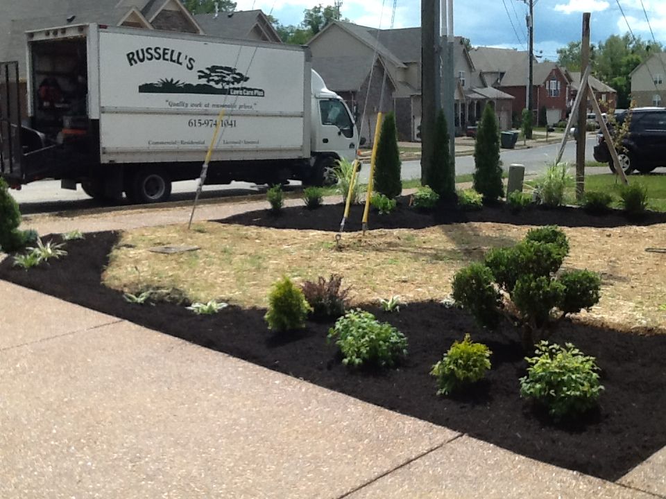 Landscape Design and Installation for Russell's Lawn Care Plus in Nashville, TN