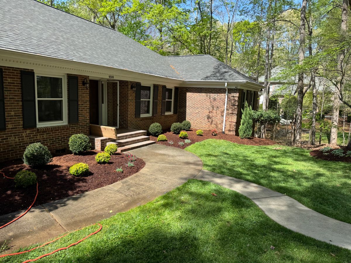 Landscape Installation for Upcycled Landscape and Design in Charlotte, NC