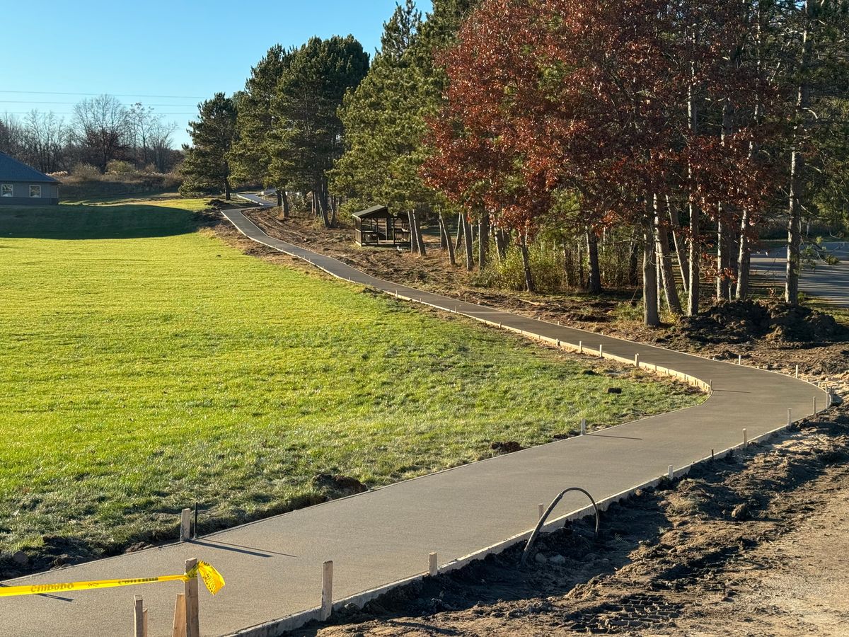 Sidewalk Installation for JR Concrete in Cadillac, MI