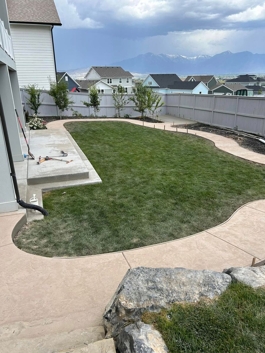 Stamp Concrete for Hifo Construction in Spanish Fork, UT