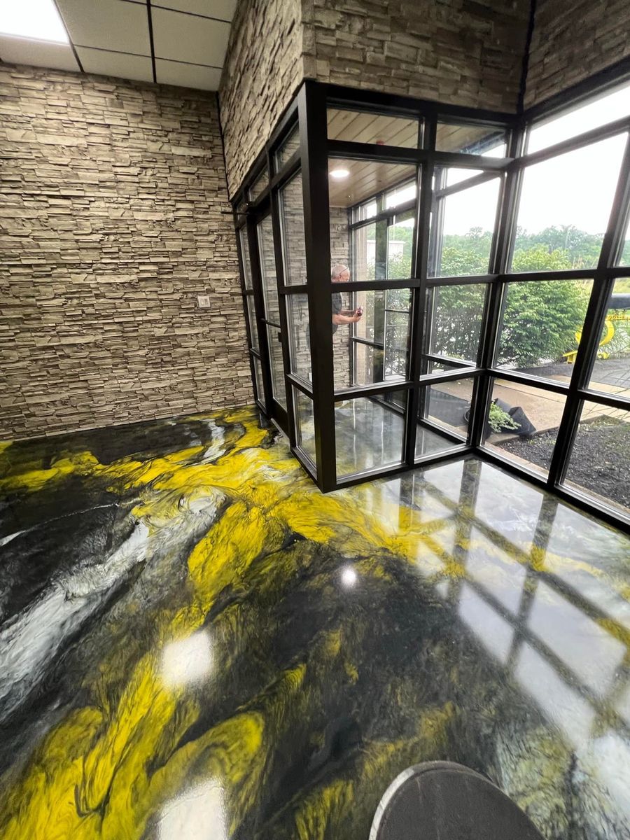 Concrete Resurfacing for Texas Curb N Borders in Houston, TX