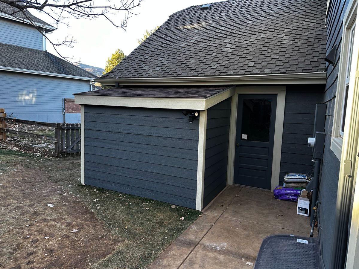 Custom Shed Construction for Happy Home Projects Co-op in Lakewood, CO