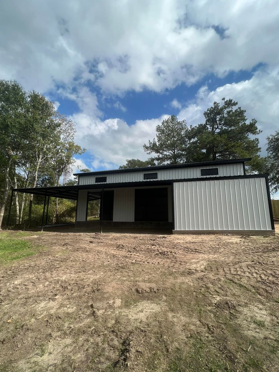 Barndominium Construction for Barber Metal Fabrication and Construction LLC in Huntsville, TX