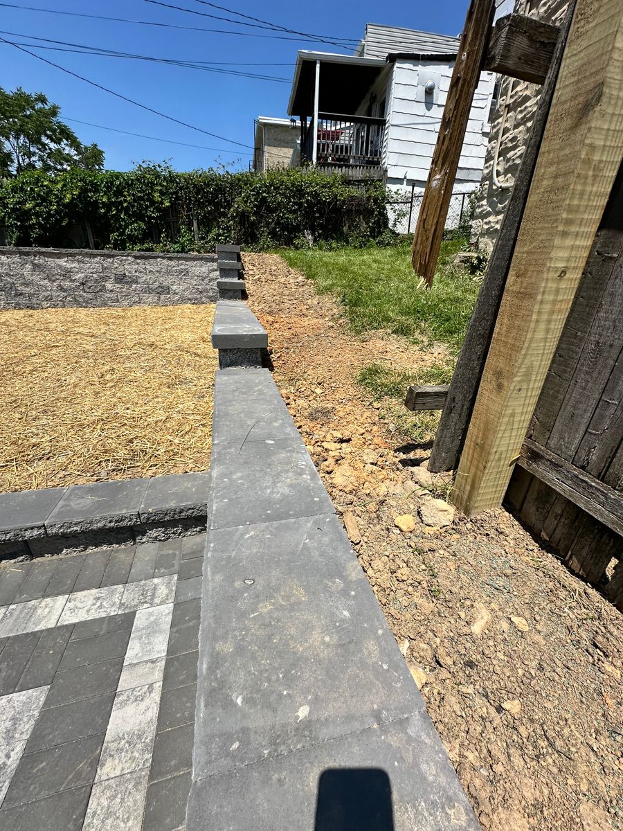 Retaining Wall Construction for Matteo Hardscapes in Towson,  MD