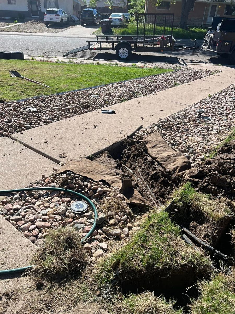 Irrigation System Reroutes for CDM Sprinkler in Pueblo County, CO