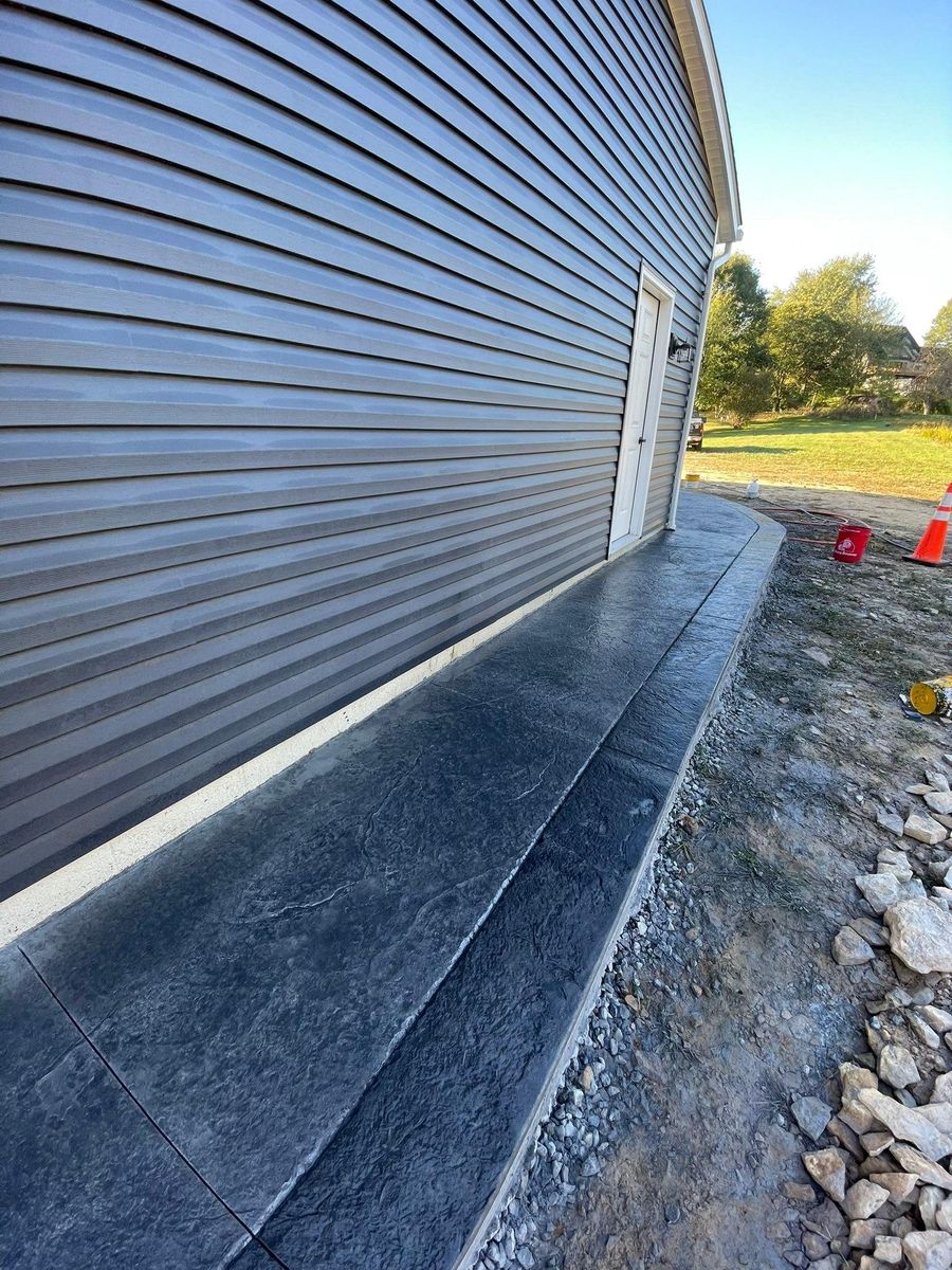 Concrete Driveway Installation for STS Custom Concrete in Butler County, PA