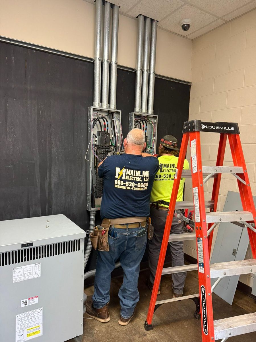 Wiring and Rewiring for Mainline Electric LLC in Windham County, CT