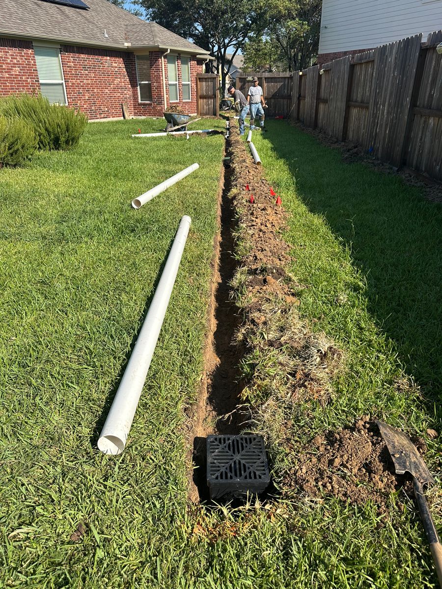 Drainage for Texas Curb N Borders in Houston, TX