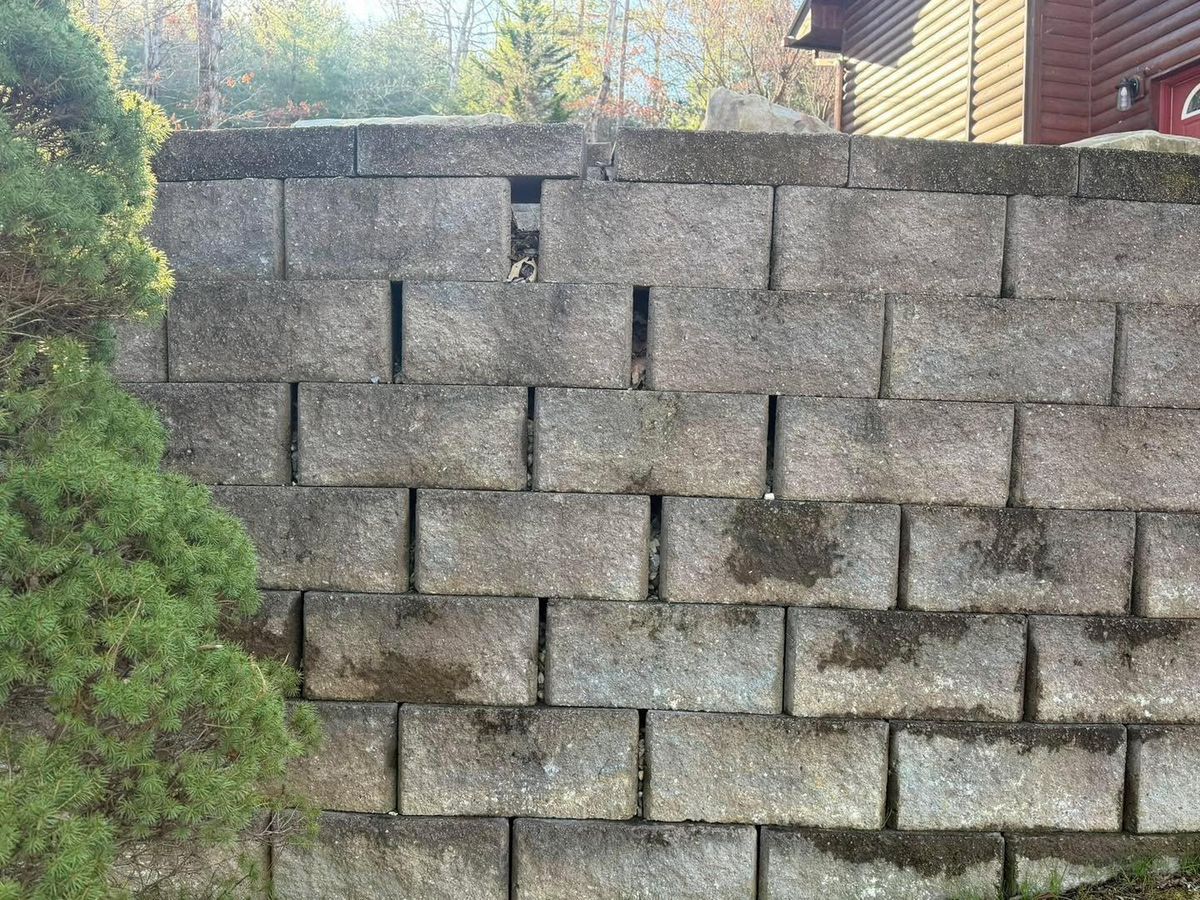 Retaining Wall Construction for C & D Landscaping Services LLC in Blairsville, GA