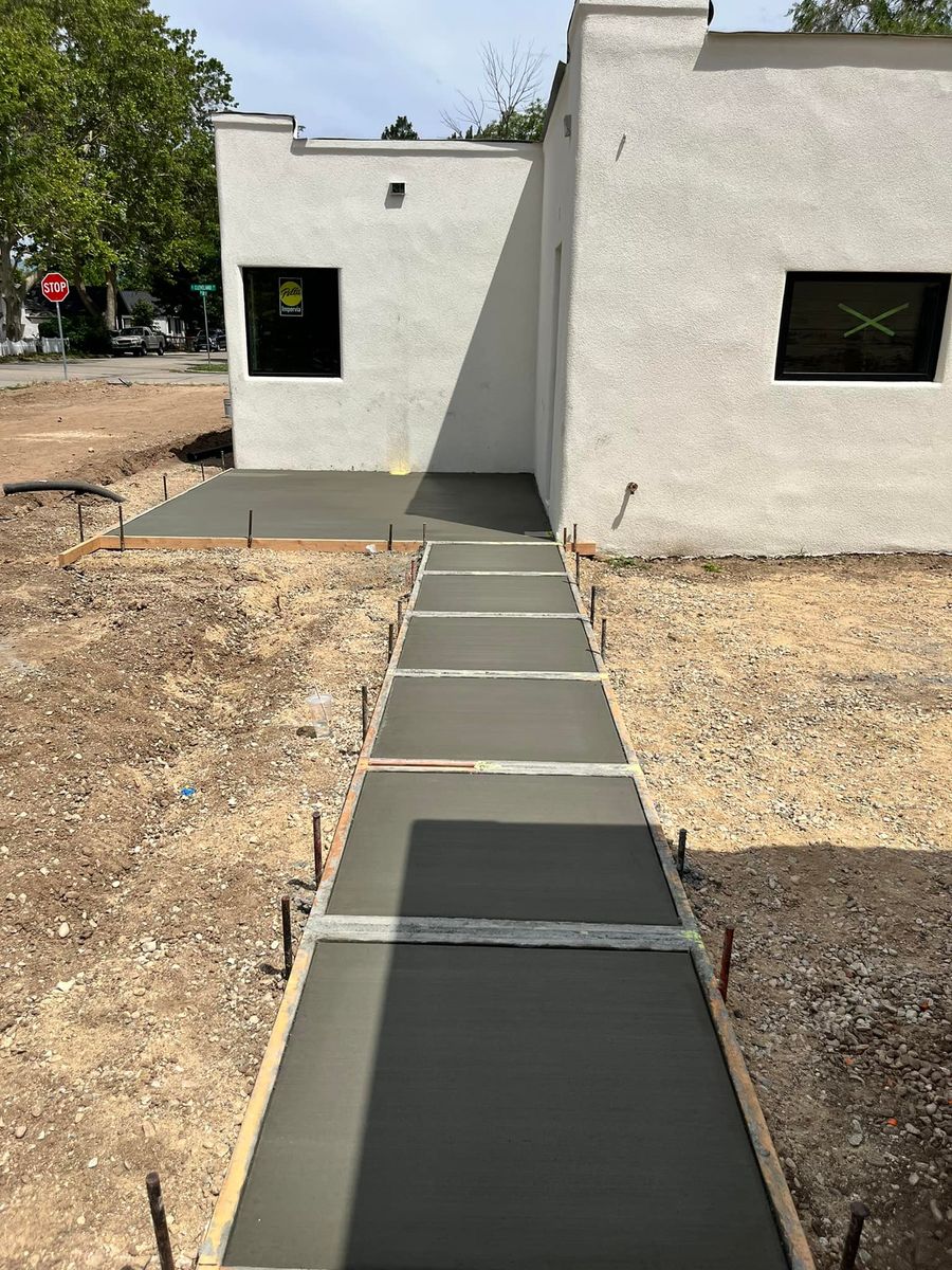 Sidewalk Installation for AMF Concrete Construction in Boise, ID