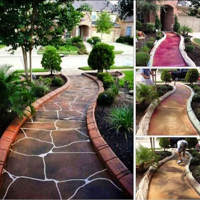 Stamped Concrete Installations for Texas Curb N Borders in Houston, TX