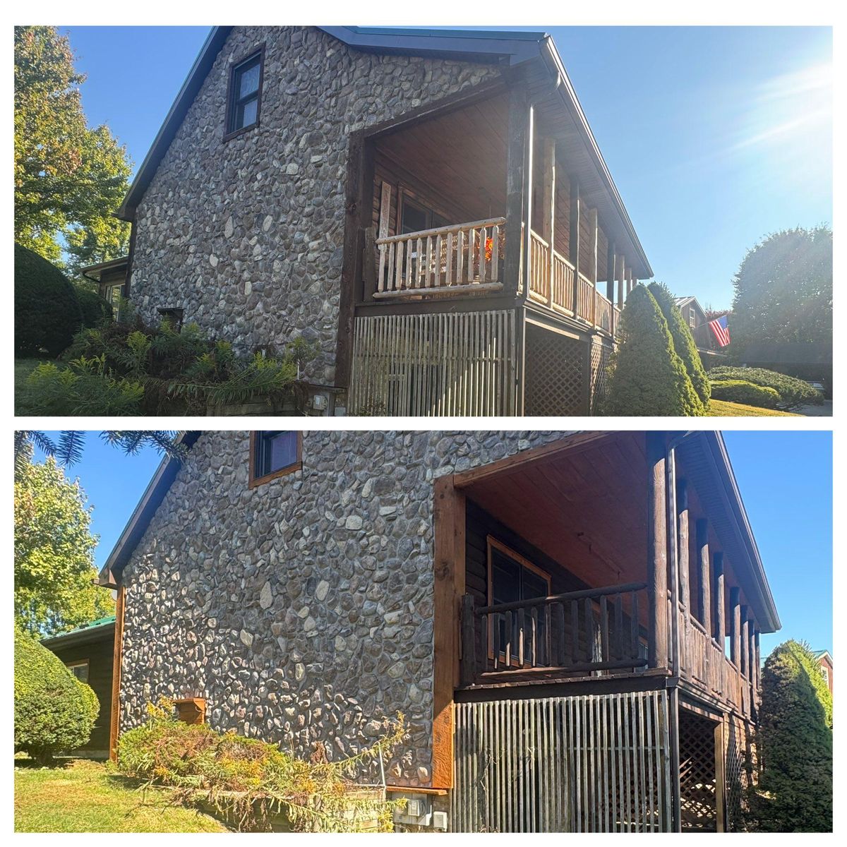 Wash & Stain for Artisan Log USA in Pittsburgh, PA