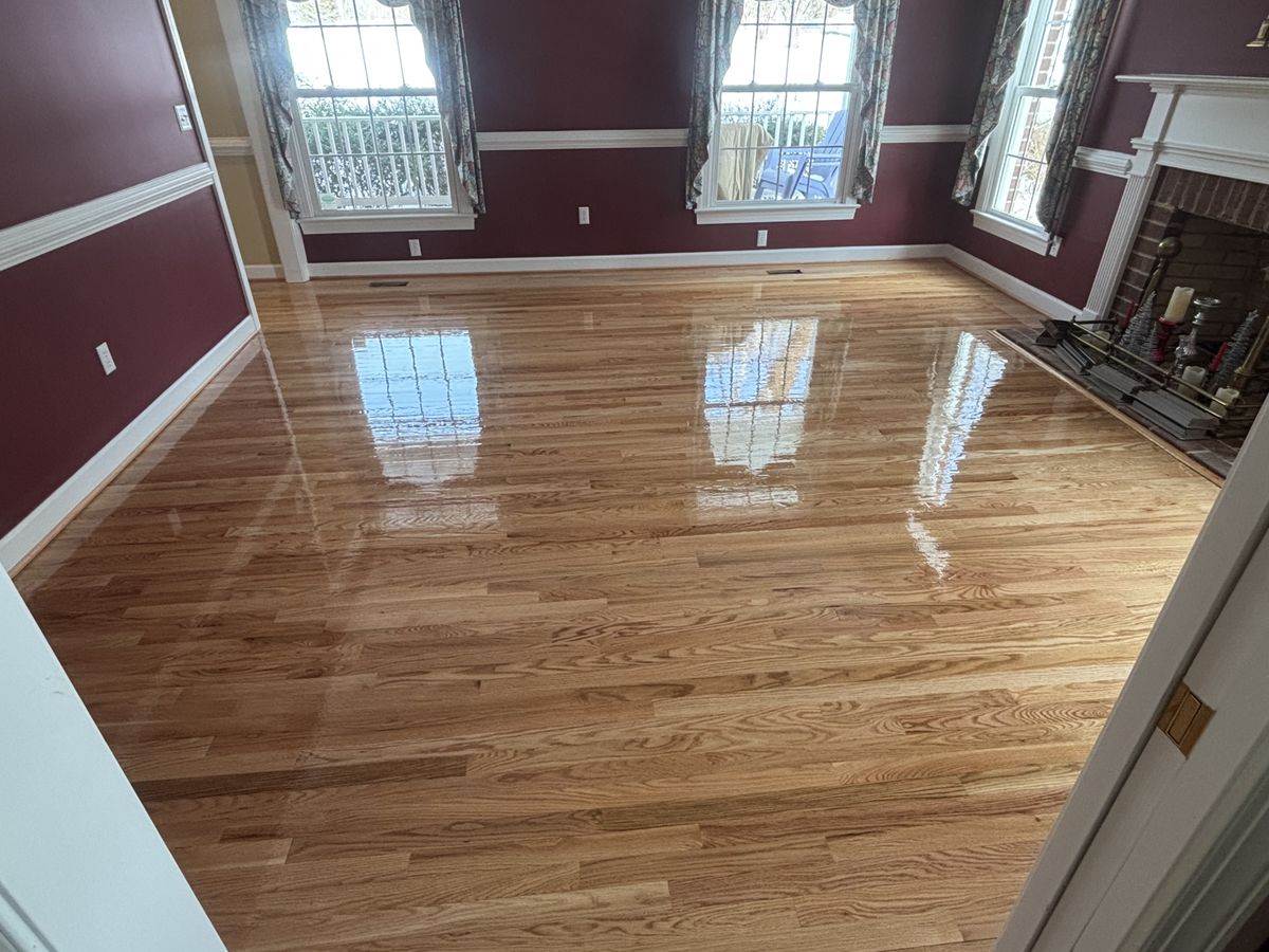 Refinishing hardwood flooring for Jason Tench Flooring LLC in Richmond, VA