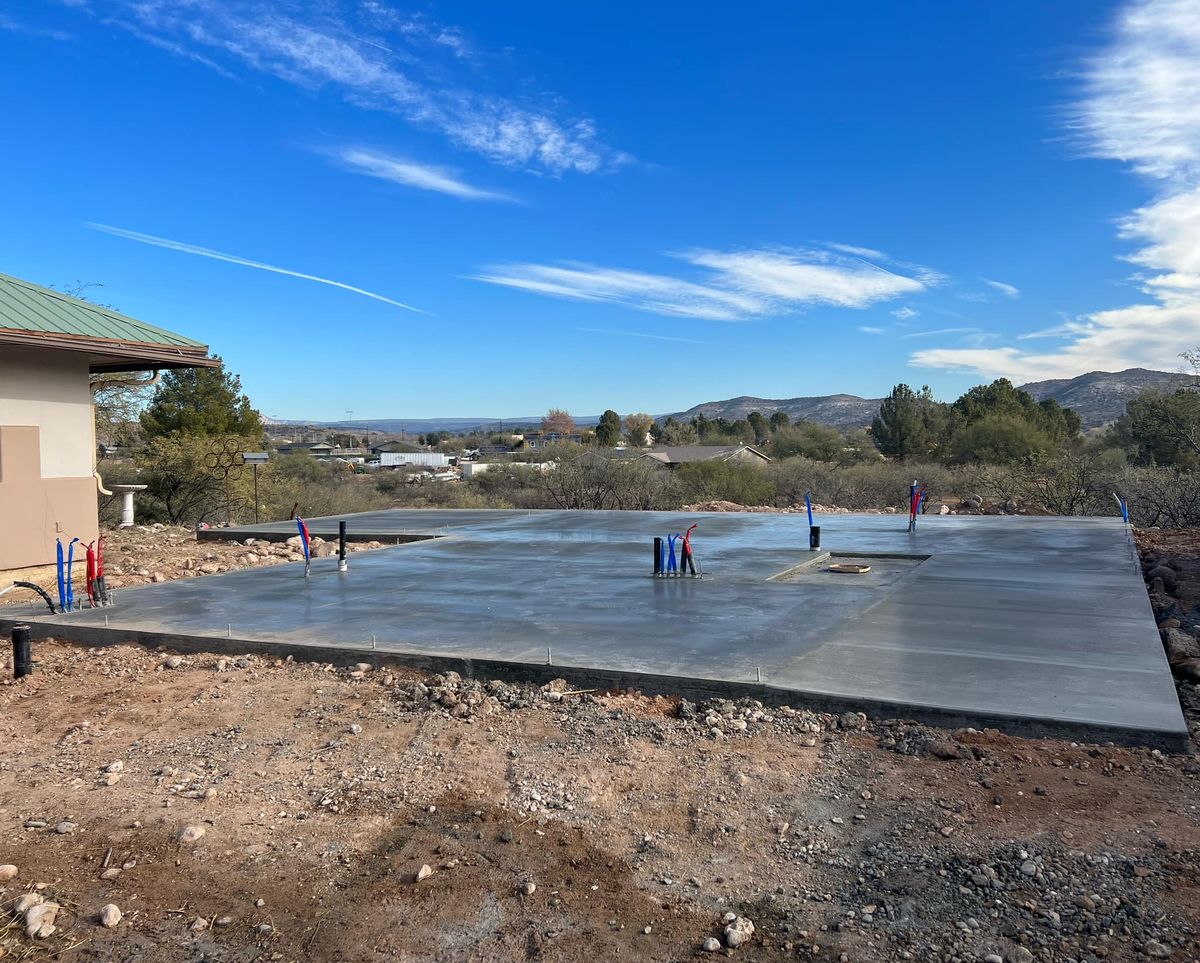 Concrete Foundation Construction for Church Concrete in Rimrock, AZ