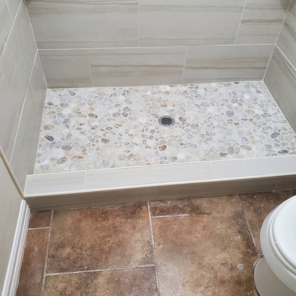 Bathroom Remodel for D&J Custom Floors in Nederland, TX