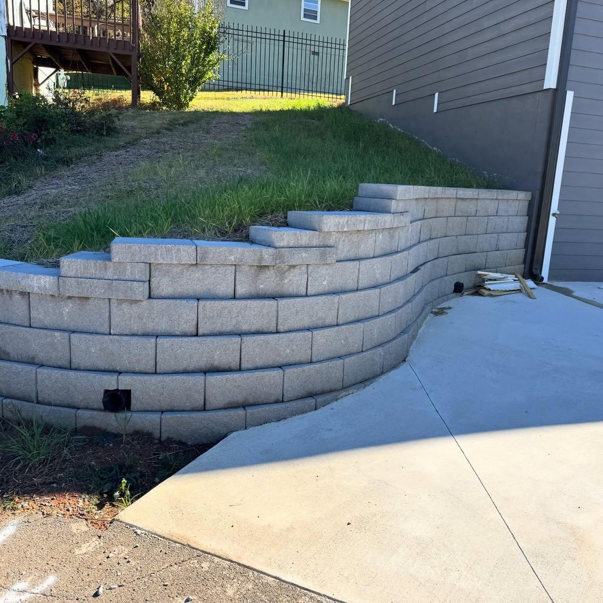 Retaining Wall Installation for Fusion Outdoor Living  in North Georgia, GA