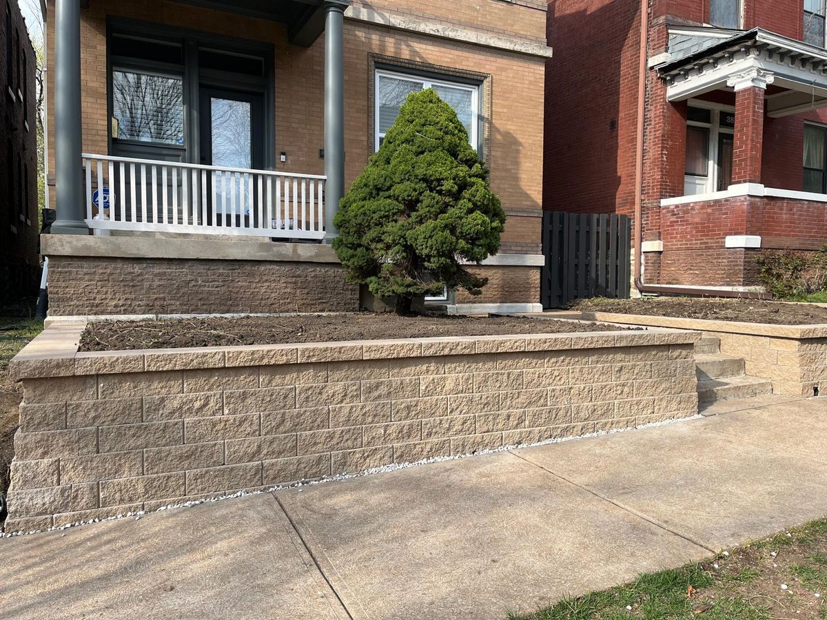 Landscape Installation for VQ Land & Stone in St. Louis, MO