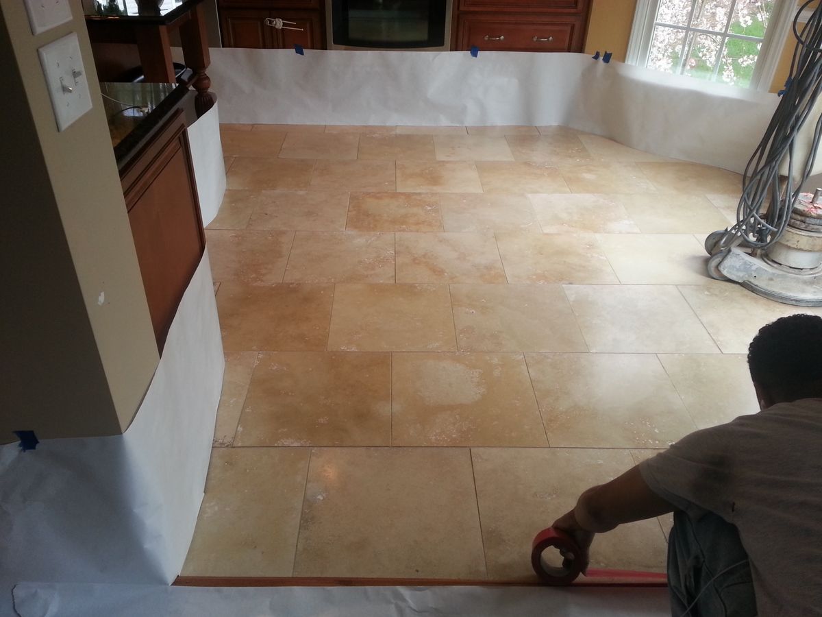 Travertine Stone Restoration & Polishing for Shinebrite Stone Care in Raleigh, North Carolina