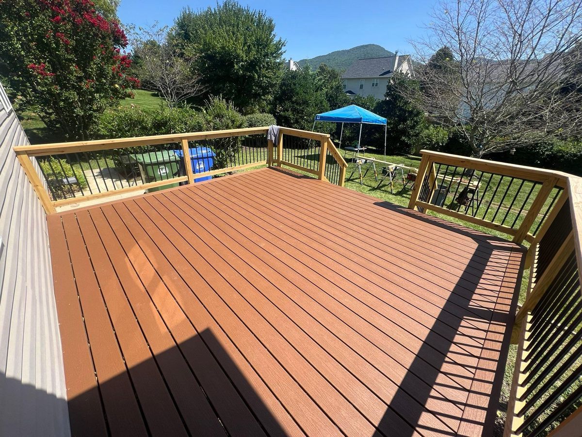 Deck & Patio Installation for Redwood Construction in Asheville, NC