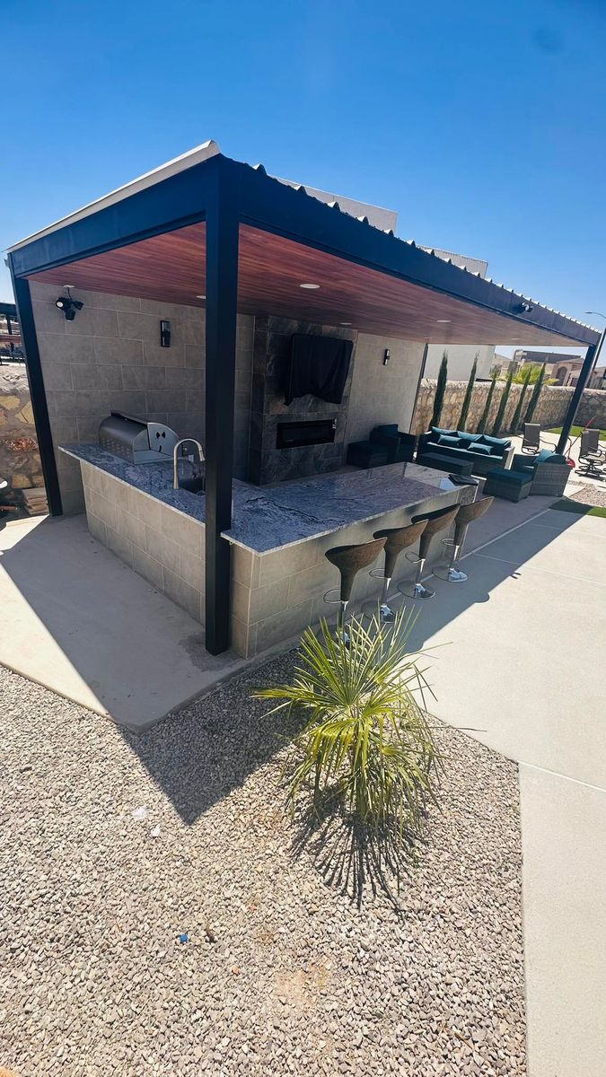Custom Pergolas for Inova Hardscape in El Paso, TX