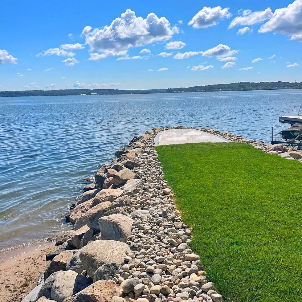 Lake Wall Restoration for Moore Lake Living LLC in Leesburg, TX