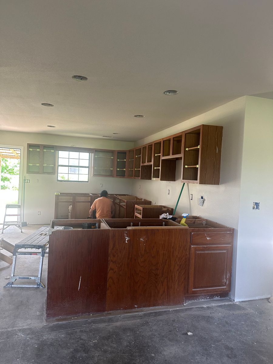 Cabinet Refinishing for Correas Painting in Russellville, AR