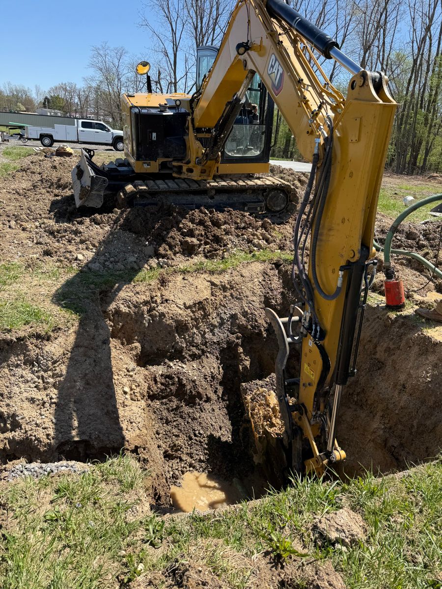Foundation Digging for Lamb-Coate Contracting in Bellefontaine, OH