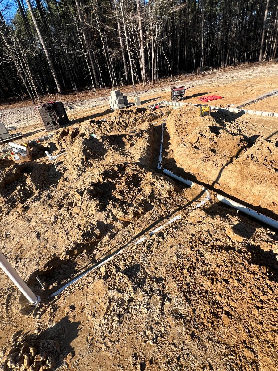 New Residential Construction Plumbing for Hunts Plumbing INC in Maxton, NC