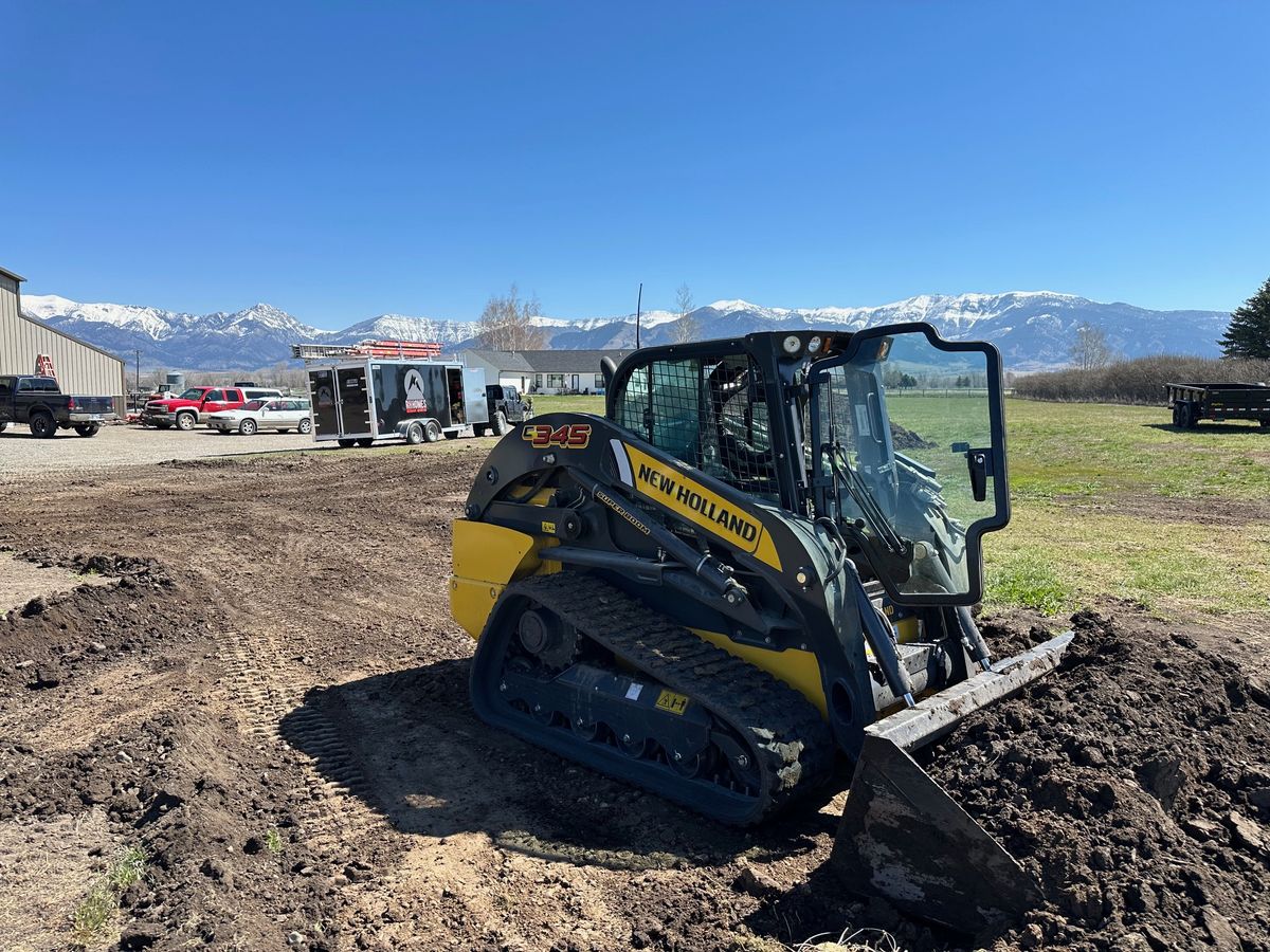 Grading /Dirt Work for R&H Homes in Bozeman, MT