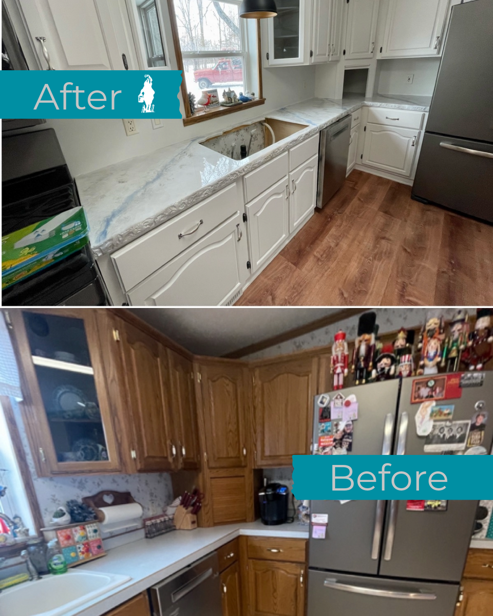 Kitchen and Cabinet Refinishing for Mr. Mole's Painting in Bemidji, MN